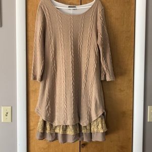 Brown Sweater Dress